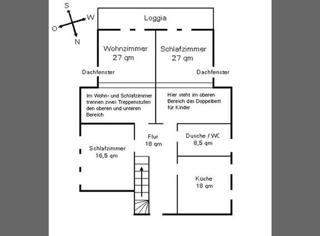 Grundriss - Loggiawohnung